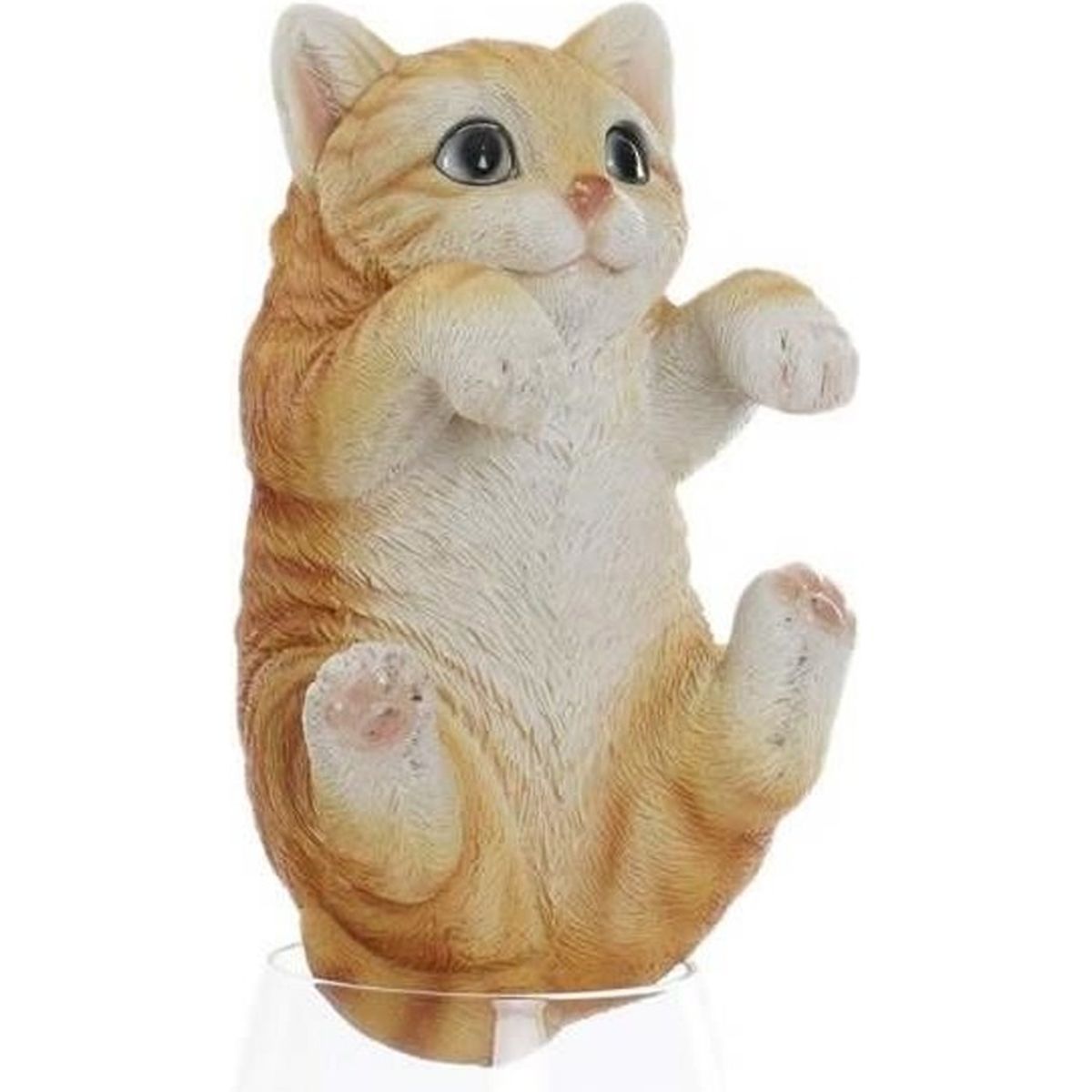 Figurine Statuette Chat Roux Animal Deco Resine Pour Rebord De Pot Jardin Jardiniere Exterieure 15 5 Cm Cdiscount Jardin