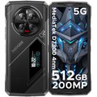 DOOGEE V40PRO Téléphone Portable Incassable 5G Android 14 36+512Go ROM 6 pouces 200MP Caméra WIFI6 NFC Smartphone Robuste - Noir