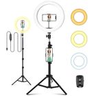 HANDEIU LED Selfie Ring Light avec Trépied, Anneau Lumineux 10", avec Télécommande Wireless par USB 3 Modes d'Eclairage