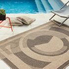 Tapis - NAZAR RUGS - 120x170 cm - Effet jute naturel - Noir - Motif abstrait