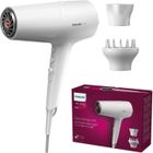 Sèche-cheveux - PHILIPS - Série 5000 - Technologie ThermoShield - 2100W - Blanc