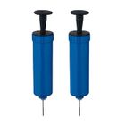 PIXNOR 2Pcs Gonfleur de football Aerate Gonfleur de ballon de football avec aileron gonflable d'aération de gaz de basket-ball (bleu)