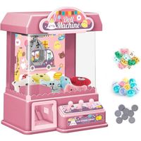 Mini Griffe Machine Bonbons Poupée Gachapon Pince Pièce Poussoir Griffe Machine Câlins électrique Griffe Machine avec Musique Enfant