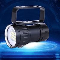 Torche de plongée, 100W LED Lumière de plongée Photographie Lumière de remplissage Sports sous-marins en plein air (Noir)