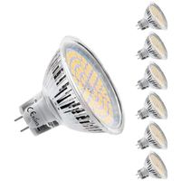 Ampoules LED MR16 GU5.3 12V, Blanc Chaud 2800K, 5W Equivalent à 50W lampe halogène, 450LM, 120° Angle, Ampoules LED Spot( 6PCS)