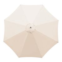 Parasol d'extérieur imperméable - FUROKOY - Toile d'ombrage pour parapluie de 3m - Blanc - Garantie 2 ans