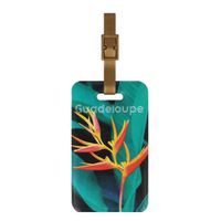 Etiquette bagage collection gaudeloupe couleur motif oiseau paradis gu Color Pop - France