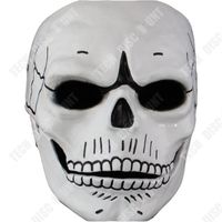 TD® Masque Hommes Crâne Squelette/ Masque effrayant pour cosplay/ Accessoire de décoration-cosplay tête forme squelette