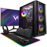 Vibox I-24 PC Gamer - 22" Écran Pack - Quad Core AMD Ryzen 3200G - Radeon Vega 8 - 16Go RAM - 1To SSD - Win11 - WiFi