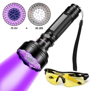 Mini lampe-torche portative ultra violet lumière UV avec lampe de poche `FR 