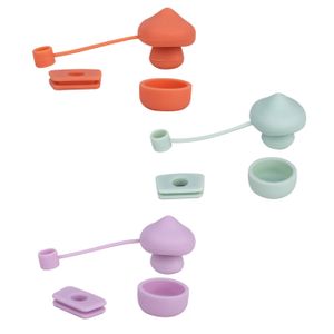 Lot De 8 Capuchons De Paille Noël Pour Tasse Stanley - Accessoires Fêtes & Personnalisation