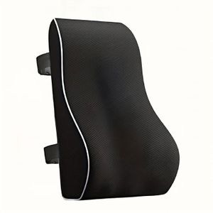 AIXIMA Coussin Lombaire Voiture Mousse Mémoire De Forme - Soutien Dos Et Bureau Gris Oreiller Lombaire