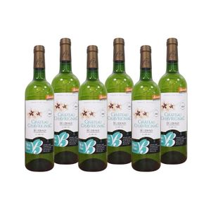 VIN BLANC Château Chavrignac –Grand Vin Blanc de Bordeaux AOC Bio en Biodynamie-2023 -Sauvignon Blanc, Gris, Sémillon -6 Bouteilles de 75cl