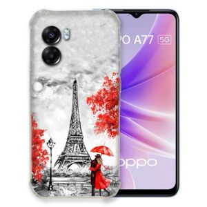 COQUE - BUMPER Coque Pour Oppo A77 5G Voyage France Paris Rouge t