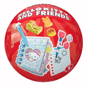 Hello Kitty Mix-Cube Avec 12 Gommes Multicolores - Boîte Cube Plastique Kawaii