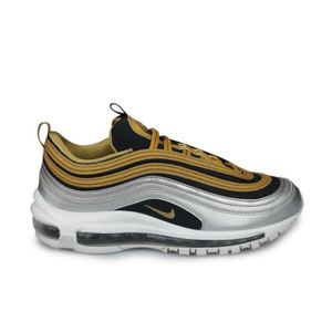 BASKET Baskets NIKE W AIR MAX 97 SE Argento Oro Bianco AQ4137-700 - Femme - Jaune - Lacets - Plat - Synthétique