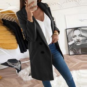 long manteau laine femme