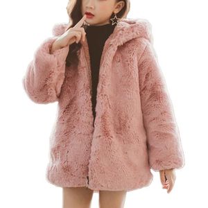Filles Manteau Parka Matelassée Âge 4 7 8 10 12 13 14 ans veste en fourrure synthétique noir pinl Filles Manteau Parka Matelassée Âge 4 7 8 10 12 13 14 ans veste en fourrure synthétique noir pinl