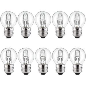 AMPOULE - LED Eco Lot de 10 ampoules halogènes, 28 W presque 40 