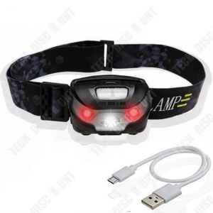 LAMPE FRONTALE MULTISPORT TD® Lampe frontale extérieure charge USB led lampe