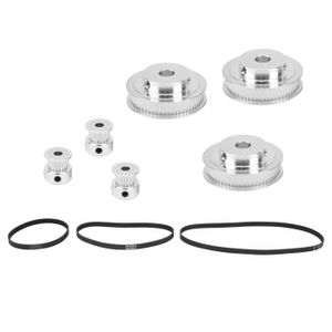 AléSage 8 Mm Roue Synchrone 20 Dents // 60 Dents Courroie de Distribution 2GT-200//280//400 // Mm Avec Installation et DéMontage Faciles Pour Fraiseuses Courroie de Distribution XL