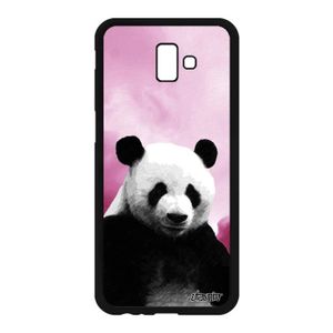 COQUE - BUMPER Coque Samsung J6+ Plus 2018 silicone panda geant e
