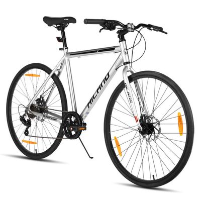 Roues Vélo 700C Frein à Disque En Alliage Aluminium - Paire Complète Avec Hubs, Valve Dunlop, Garantie 3 Ans