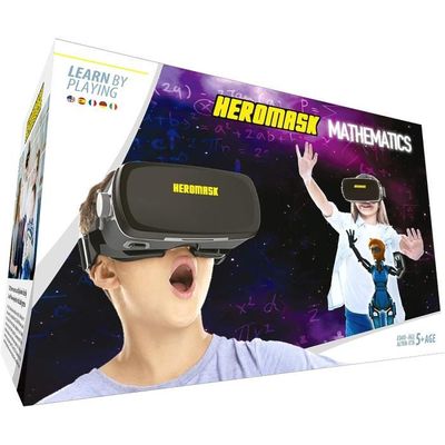 Casque Realite Virtuelle avec Contrôleur et Écouteurs,Casque Virtuelle  Réalité pour Telephone pour Films 3D Jeux Vidéo,Casque VR Smartphone pour  4,7 à 7,2 Pouces Tout,Cadeaux de Noël pour Les Enfants : :  High-Tech