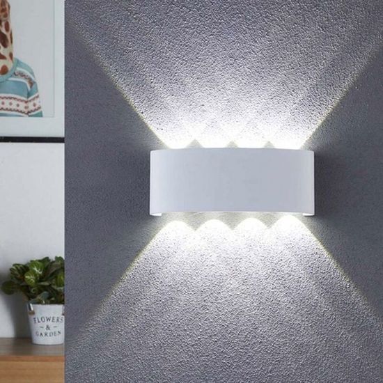 Klighten Led Dimmable Applique Murale Intérieur Avec Batterie, 11000mAh, 3000K -6000K Touch Lampe Murale Sans Fil Avec Télécommande, Applique Avec Fonctions De Timing, Pour Chambre, USB-C, 8W, Blanc