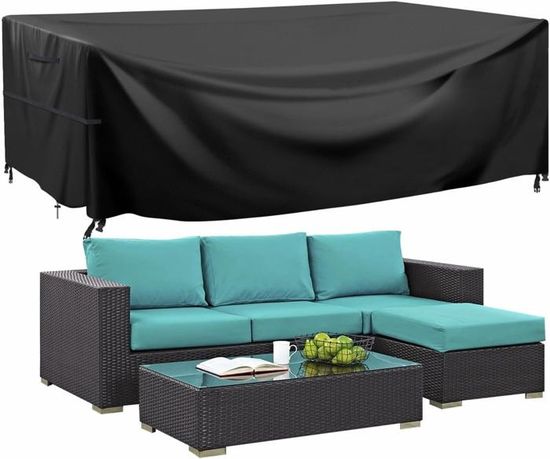 Housse De Protection Pour Spa YMPPMKN - Tissu Oxford 600D Imperméable, 220x220x85cm, Avec Cordons De Serrage Et Boucles