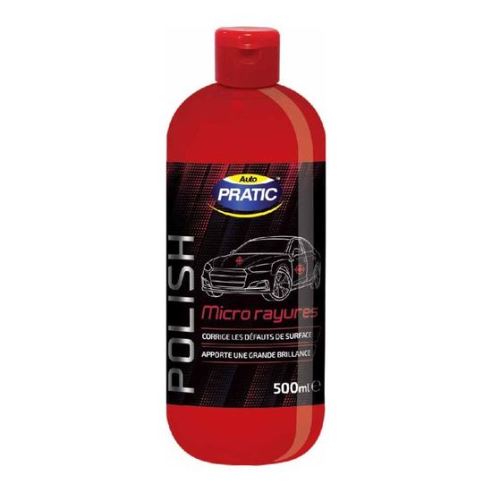 Polish Anti-Micro-Rayures ABELAUTO - 500 Ml - Efface Rayures Légères, Hologrammes Et Redonne Brillance Aux Voitures De Moins De 5 Ans