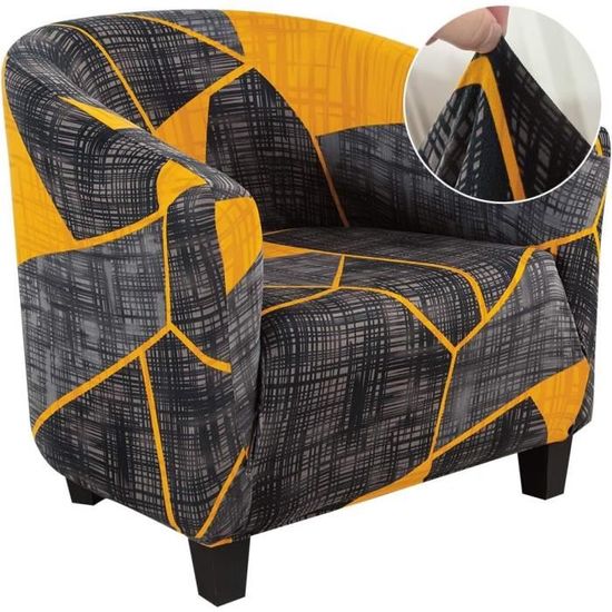 Housse De Fauteuil Cabriolet Extensible - Amovible, Lavable, Pour Protéger Canapé 1 Place