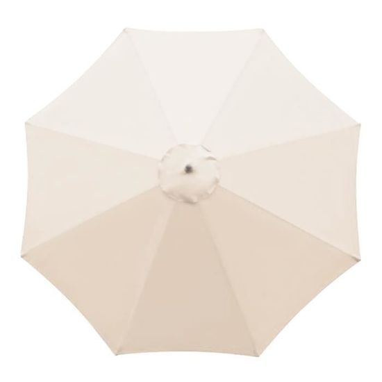 Parasol d'extérieur imperméable - FUROKOY - Toile d'ombrage pour parapluie de 3m - Blanc - Garantie 2 ans