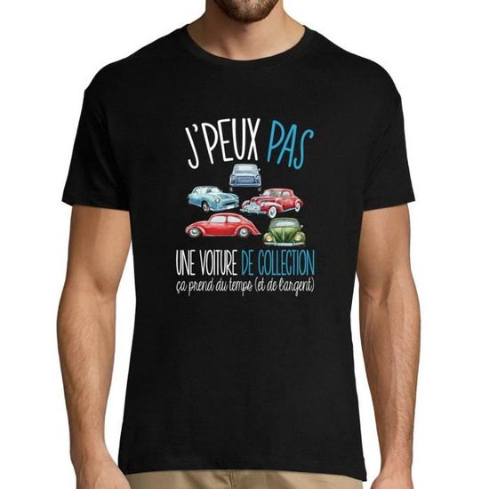 T-shirt Drôle 'Je Ne Peux Pas' - Taille XL - Coton - Personnalisable - Multicolore