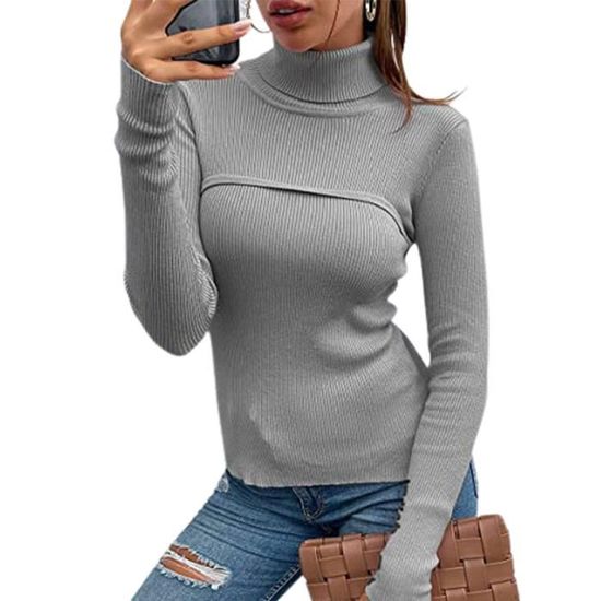Sous pull femme coton best sale