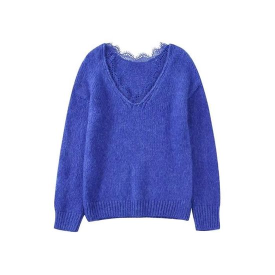 Élégant rétro Boho imprimé floral Vintage lâche chic col en V manches longues pull en tricot épais main image 1