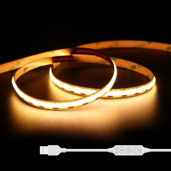 Bande LED COB Avec Détecteur De Mouvement USB 5V - 1 Mètre, éclairage Intelligent Pour Placard, Escalier, Armoire, Faible Consommation