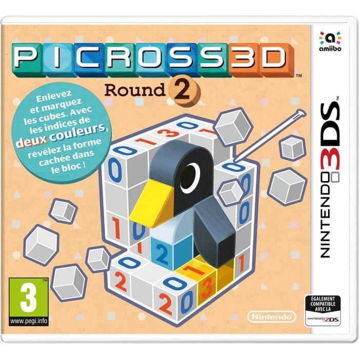 Picross 3D Round 2 Jeu 3DS