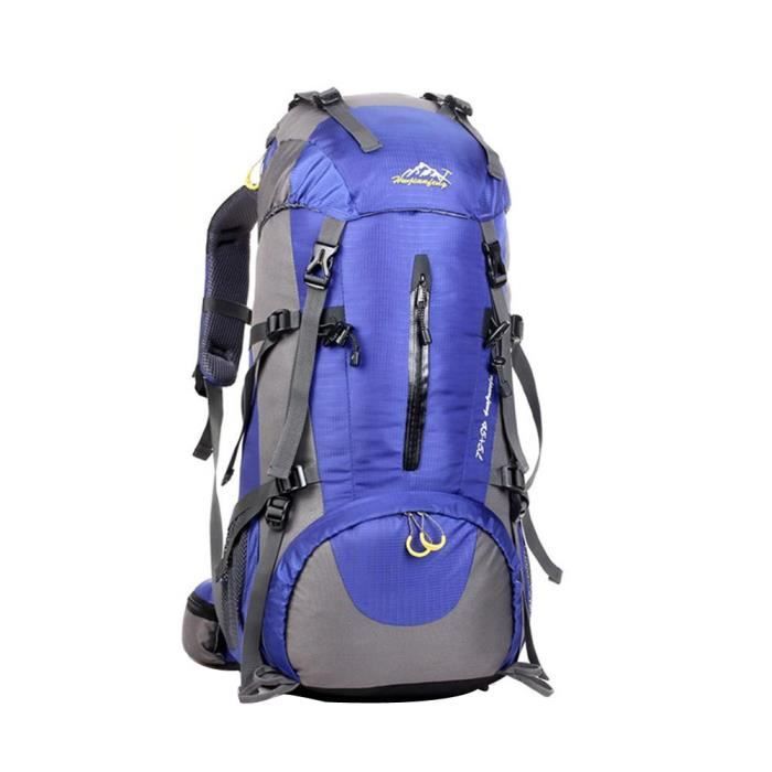 50L randonnée en plein air Camping imperméable en nylon Voyage Bagages Rucksack Sac à dos LZM81018231BU_0802