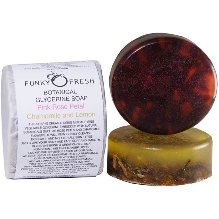 Botanique Glycérine Savon, Rose Rose & Camomille, 100% Naturel & Fait Main, 120g 5763