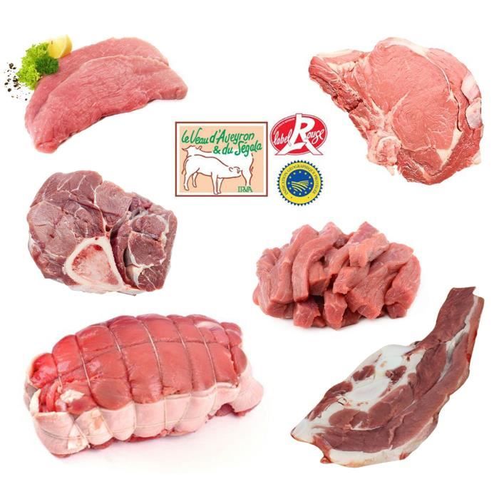 Colis de Veau Label Rouge 5 Kg - Viande de Veau Origine France