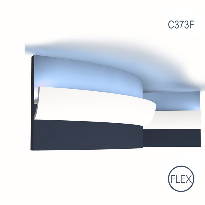 Orac Decor C373F ANTONIO S Ulf Moritz LUXXUS flexible Corniche Moulure Éclairage indirect 2m.