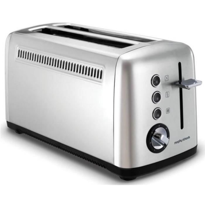 MORPHY RICHARDS - M245002EE-Accents -850 W-2 fentes longues-TH-Fonctions réchauffage et décongélation-Inox