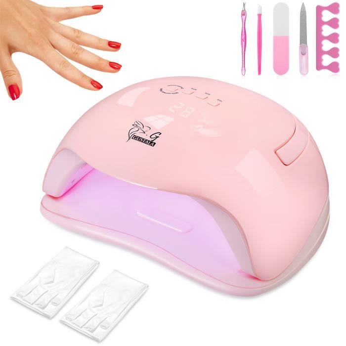 Stock en France Gustala SUN X5 UV/LED 48/54W Gel Vernis Sèche-Ongles Ensemble de lampe à polymériser