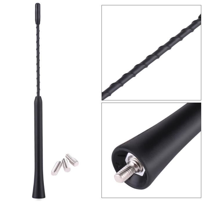 9 pouces antenne Radio FM antenne anti-bruit Flexible de remplacement de voiture avec vis style - POU