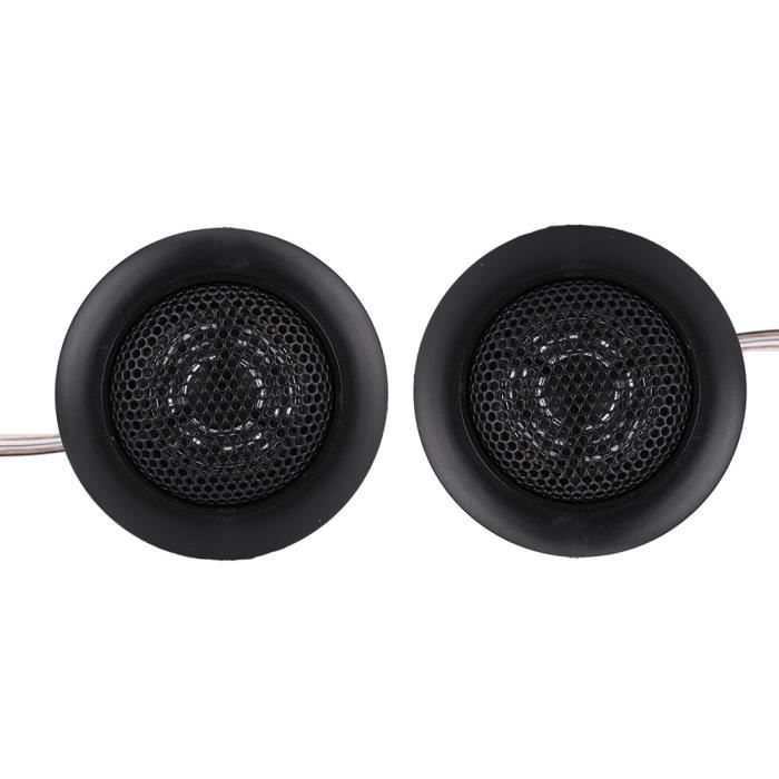 Tweeters audio de voiture à dôme noir 12 V CC, haut-parleur de tweeter de voiture professionnel, mini remplacement de l'ancienne