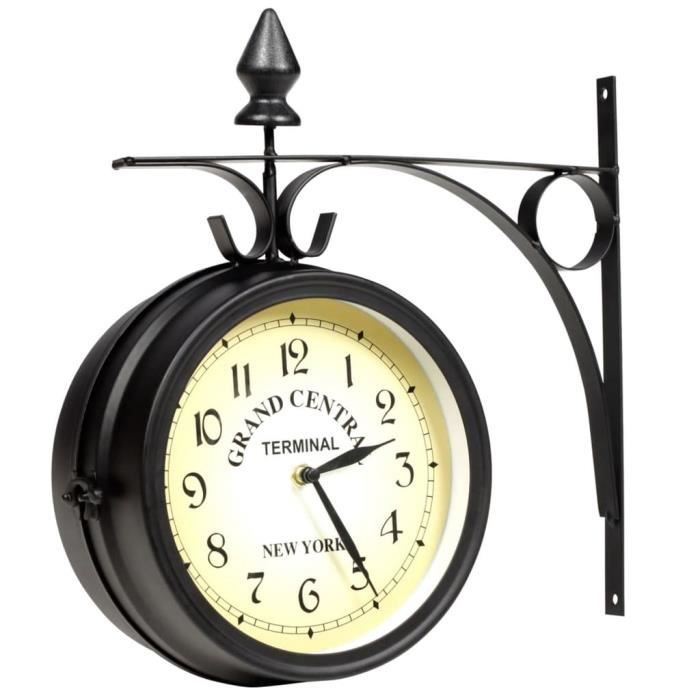 Milaya-EXBON Horloge murale double face 20 cm