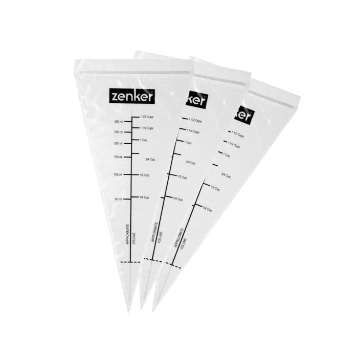 Fackelmann Zenker Patisserie Poche à Douille Fondeur, 10 Pièces, Poche à Douille, Douilles, 44732