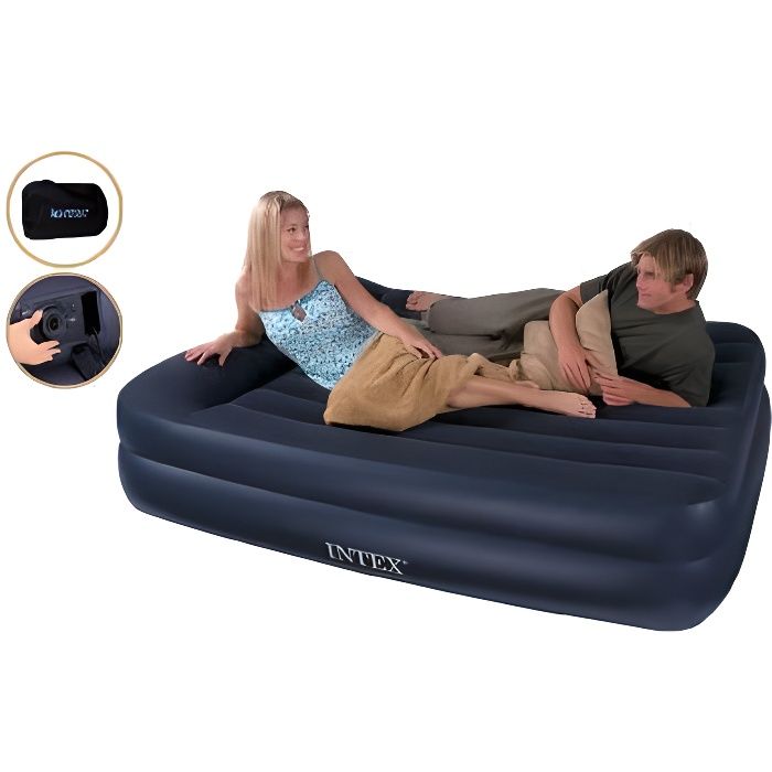 Matelas gonfleur intégré Intex 2 personnes