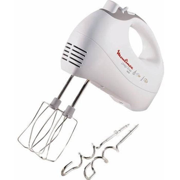 Moulinex - Batteur à main, 450 watts, Blanc